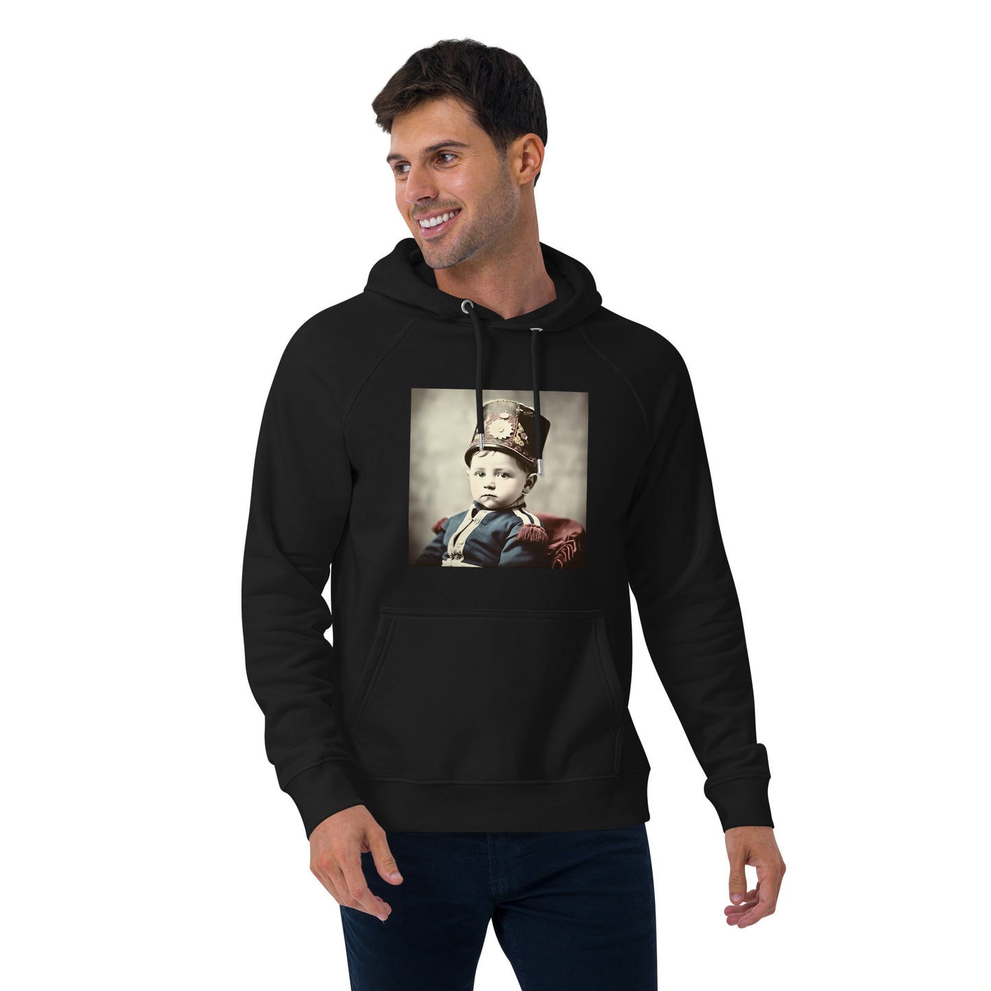 Hoodie Unisex / Organic Cotton / Portrait Napoleon Carlo III