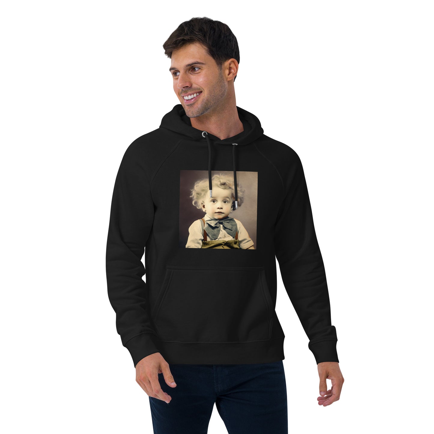 Hoodie Unisex / Organic Cotton / Portrait Albert Hermann II