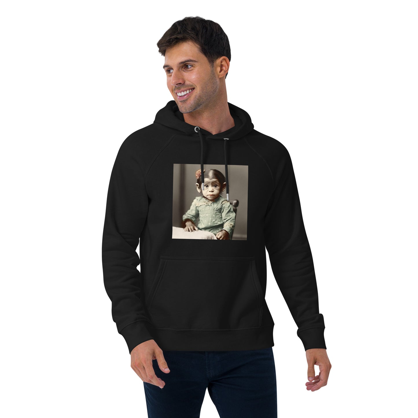 Hoodie Unisex / Organic Cotton / Portrait Lucy Dinkinesh I