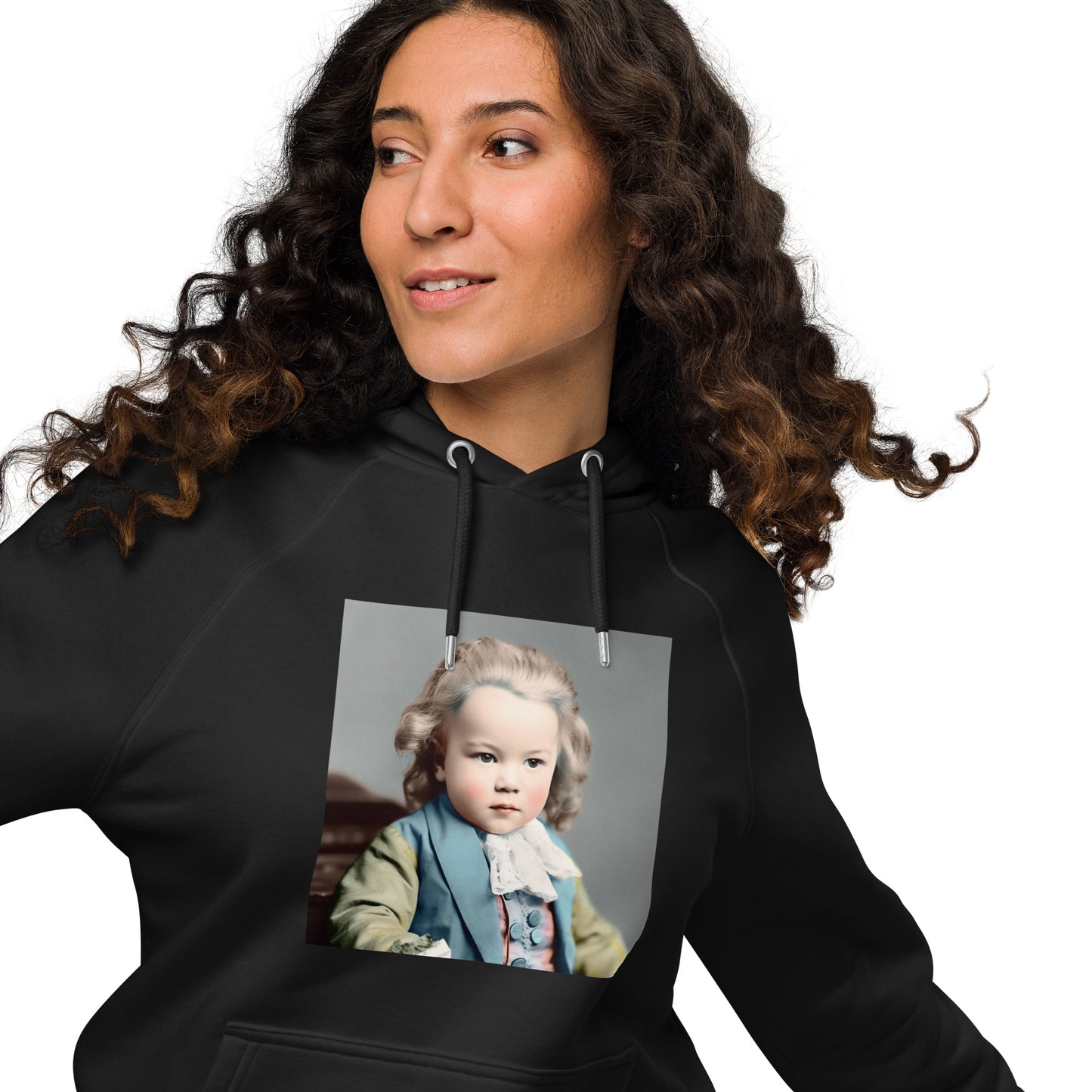 Hoodie Unisex / Organic Cotton / Portrait Johann Sebastian V