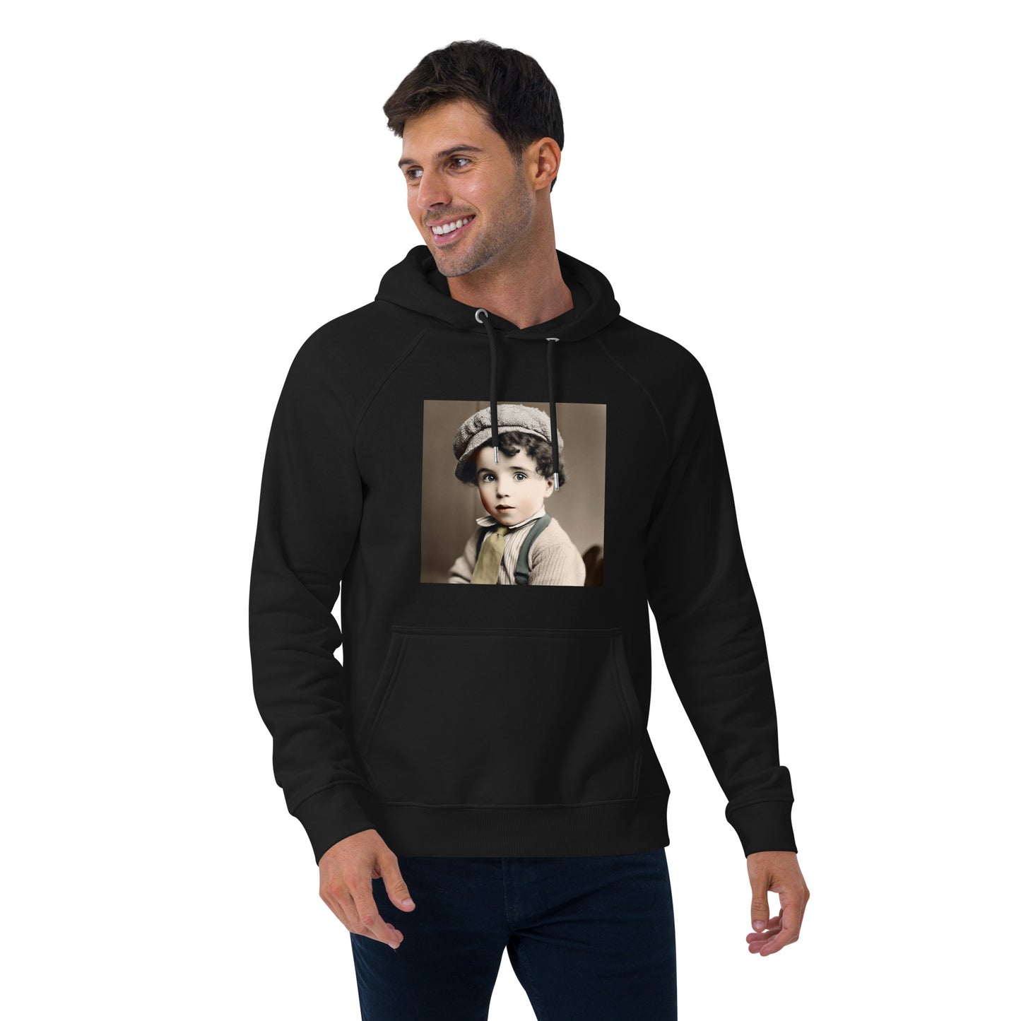 Hoodie Unisex / Organic Cotton / Portrait Charles 'Charlie' Spencer III