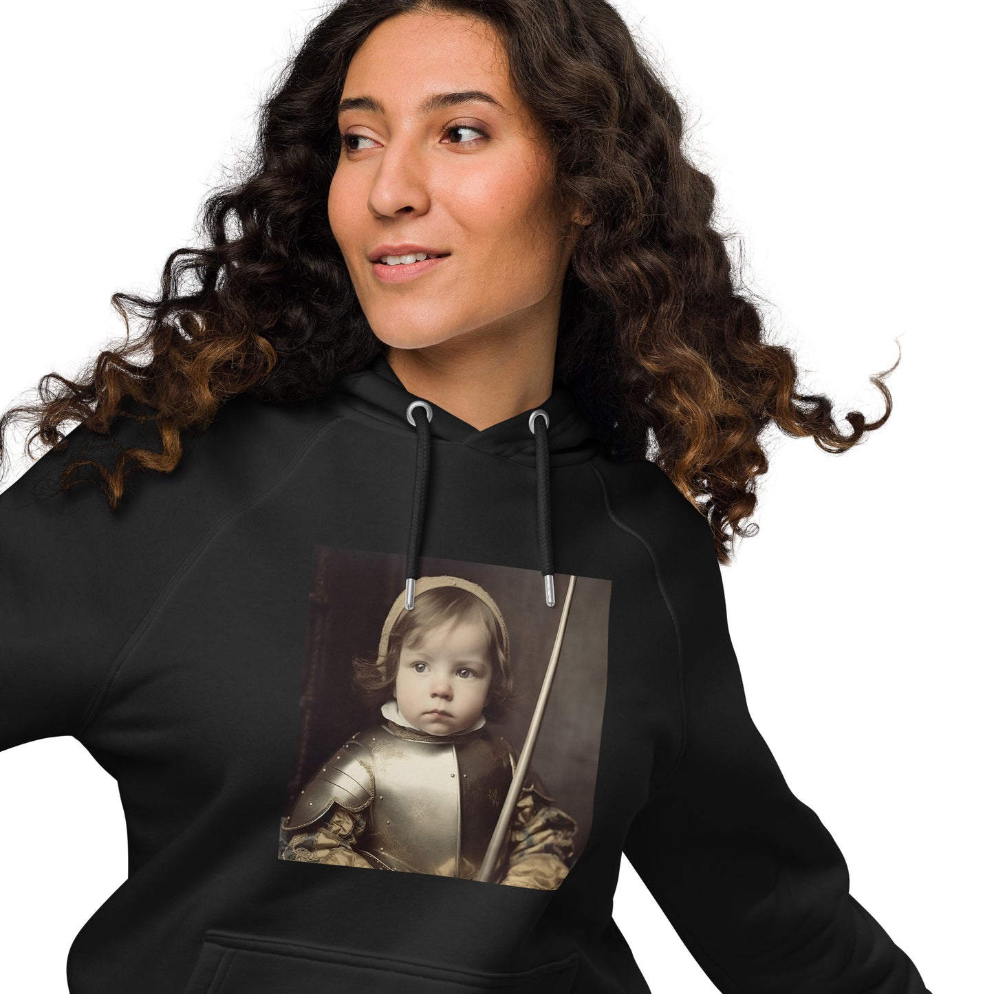 Hoodie Unisex / Organic Cotton / Portrait Jeanne 'Joan' Arc II