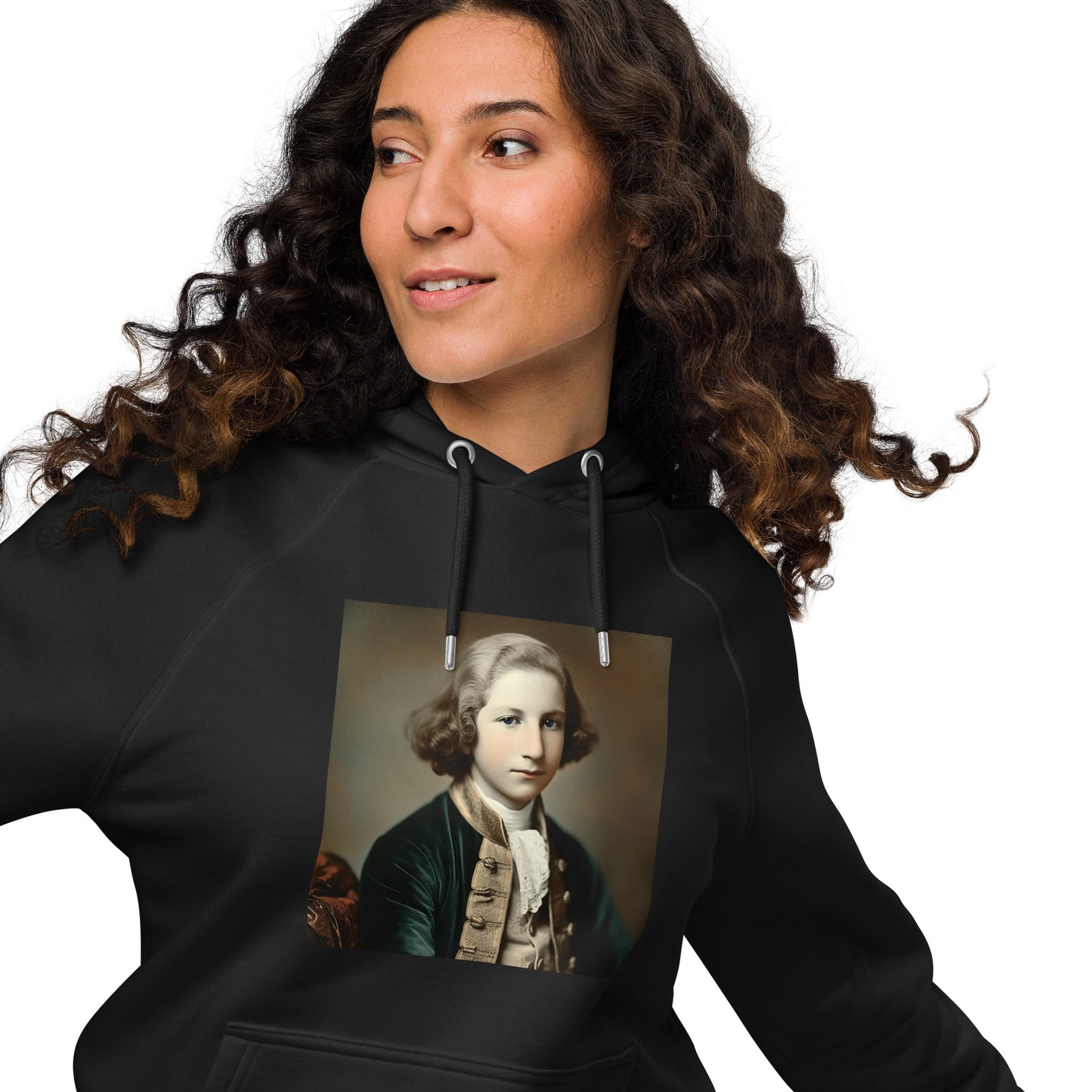 Hoodie Unisex / Organic Cotton / Portrait George Augustine I