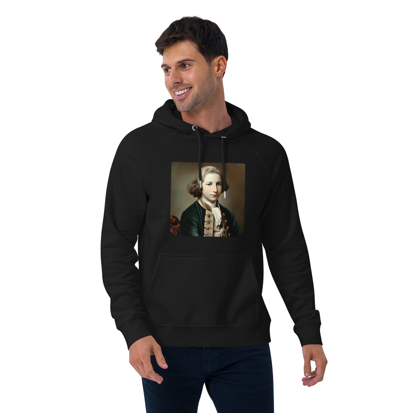 Hoodie Unisex / Organic Cotton / Portrait George Augustine I