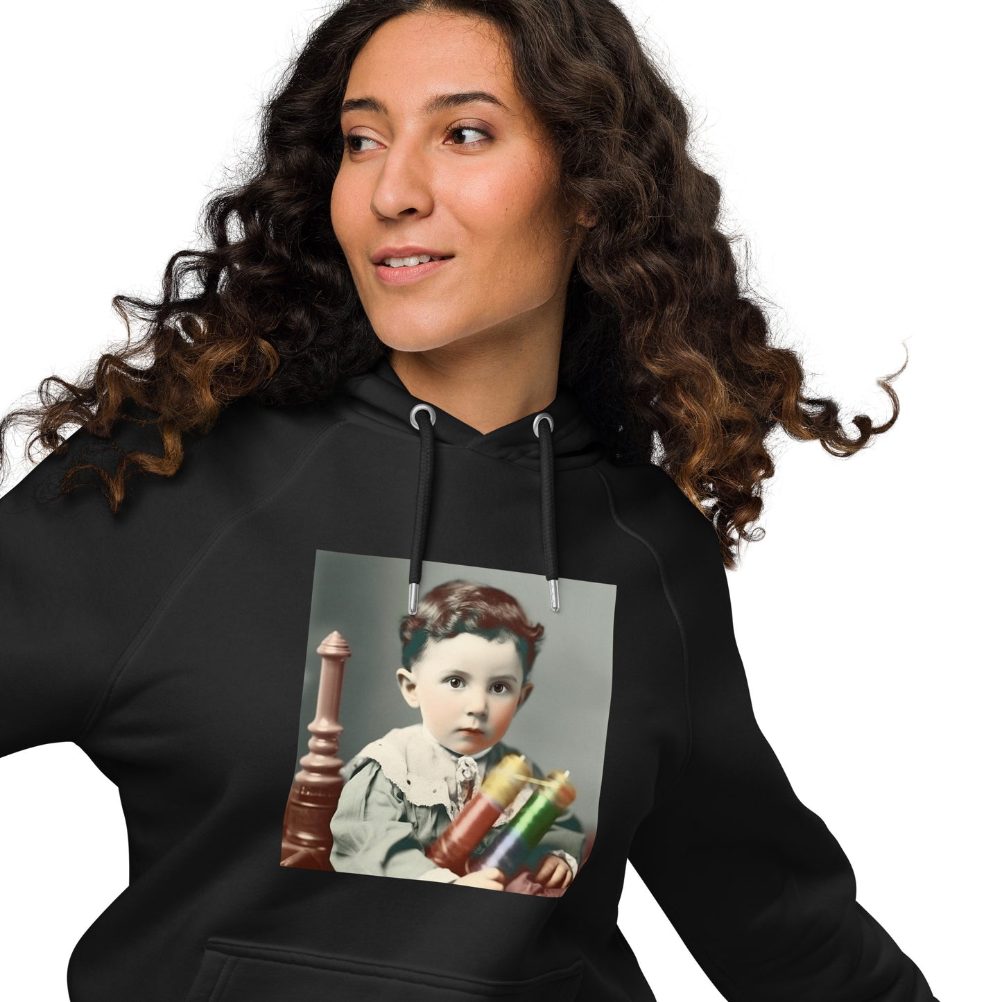 Hoodie Unisex / Organic Cotton / Portrait Nikola Milutin I