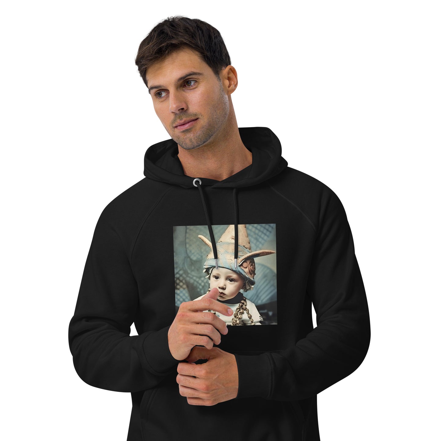 Hoodie Unisex / Organic Cotton / Portrait Akhenaten Amenhotep II