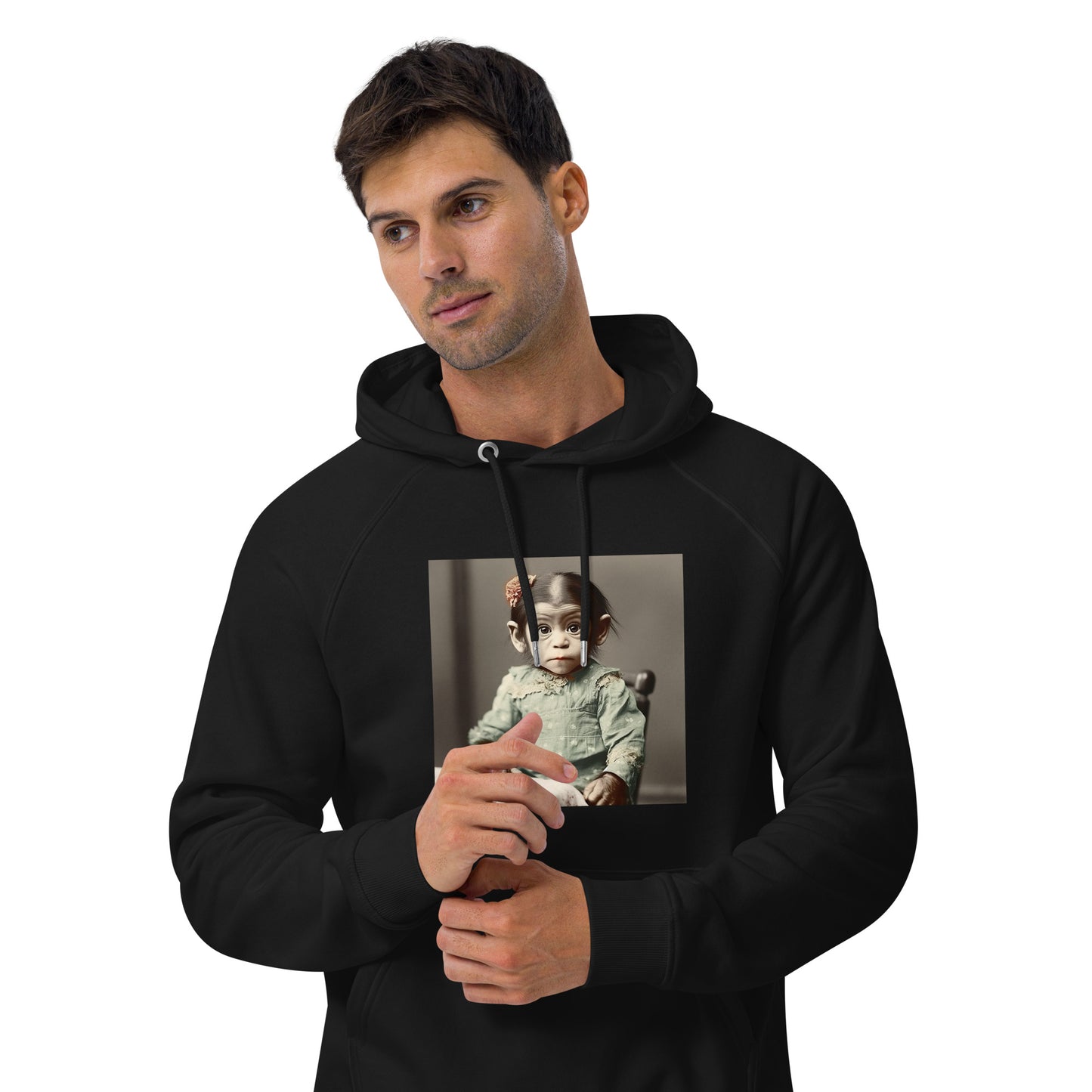 Hoodie Unisex / Organic Cotton / Portrait Lucy Dinkinesh I