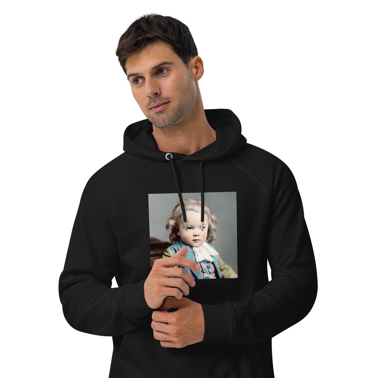 Hoodie Unisex / Organic Cotton / Portrait Johann Sebastian V