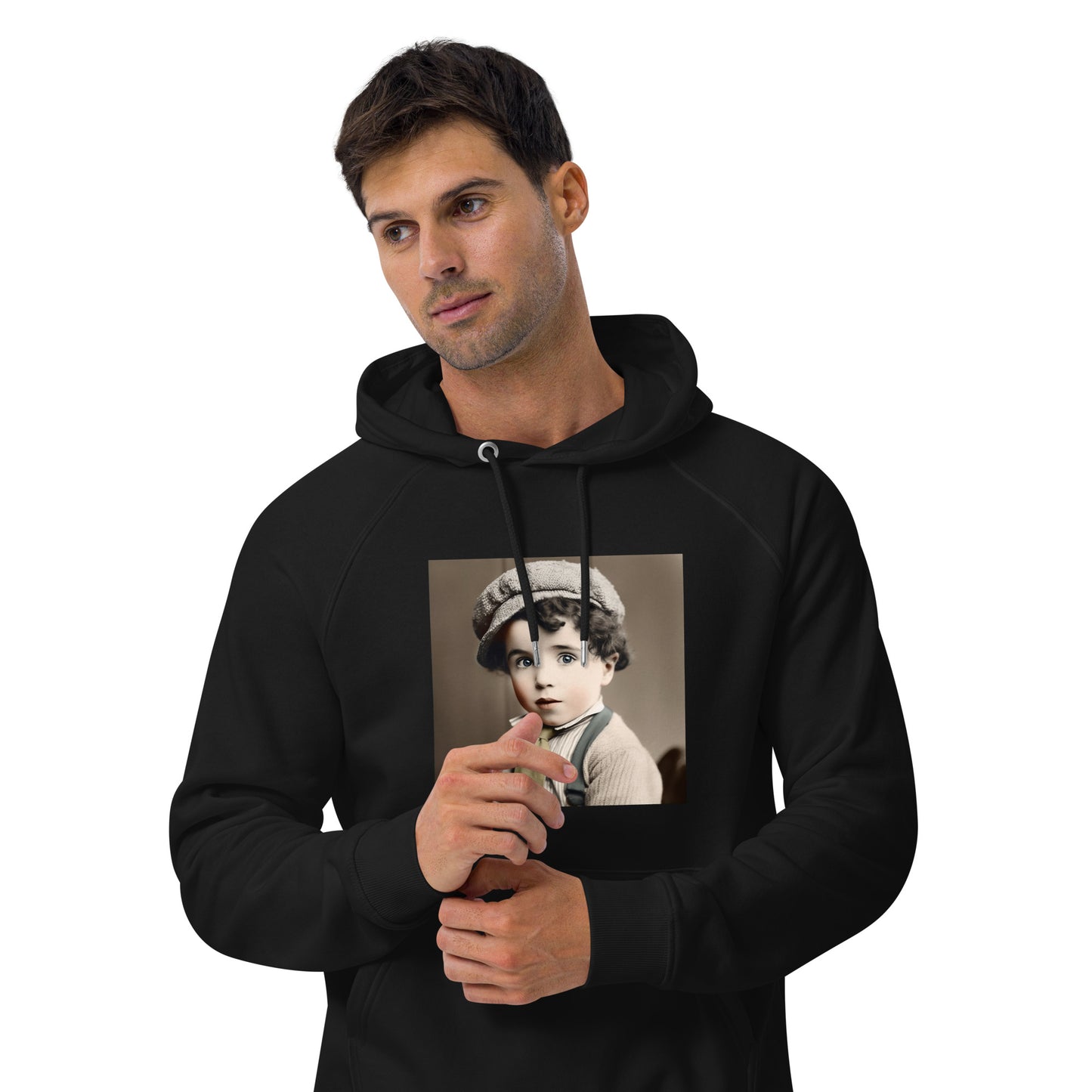 Hoodie Unisex / Organic Cotton / Portrait Charles 'Charlie' Spencer III