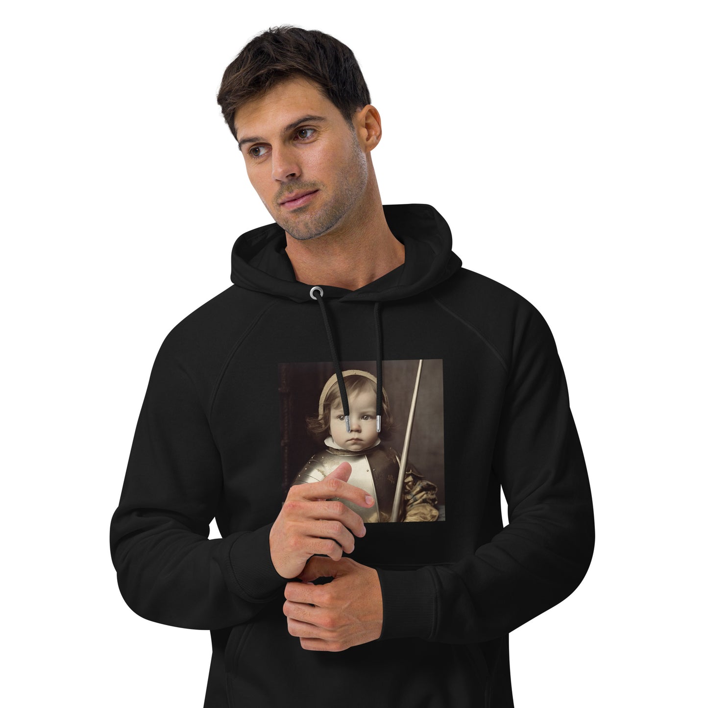 Hoodie Unisex / Organic Cotton / Portrait Jeanne 'Joan' Arc II