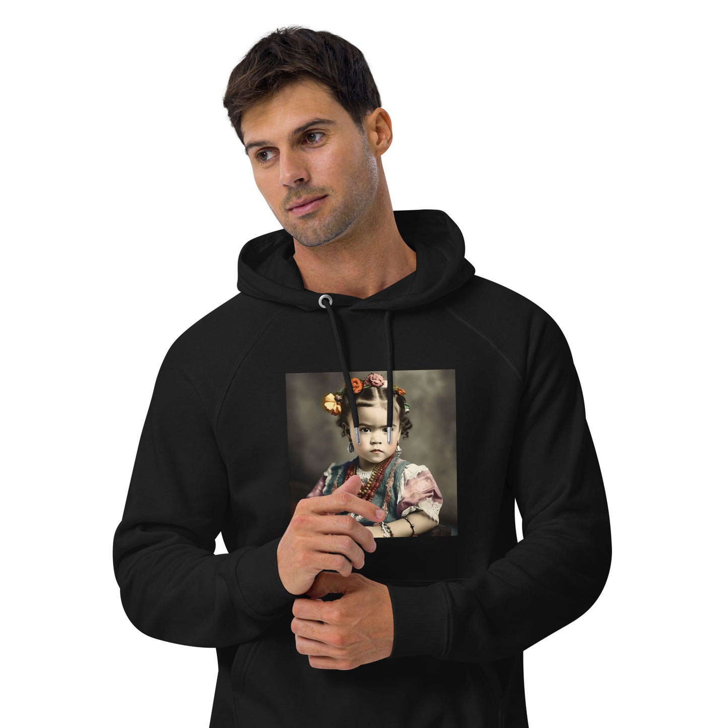 Hoodie Unisex / Organic Cotton / Portrait Magdalena Frida VIII