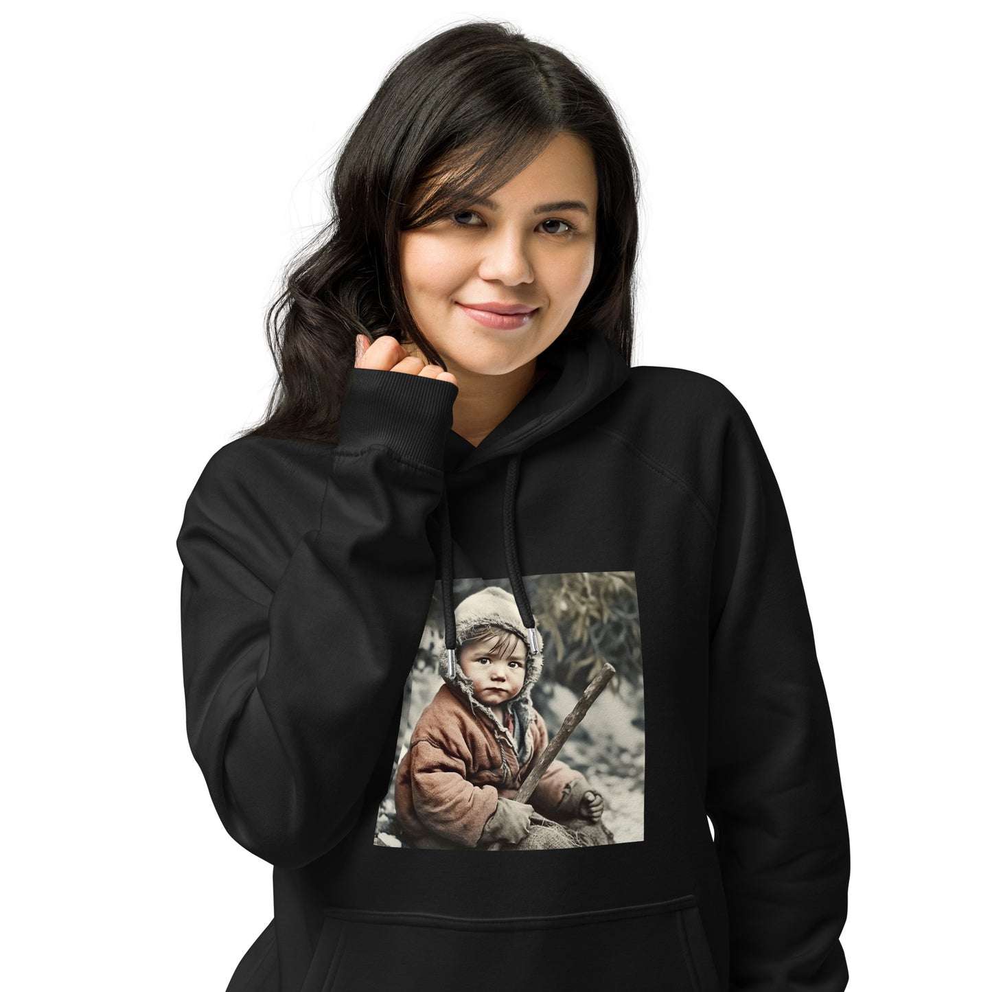 Hoodie Unisex / Organic Cotton / Portrait Ötzi Tisenjoch I