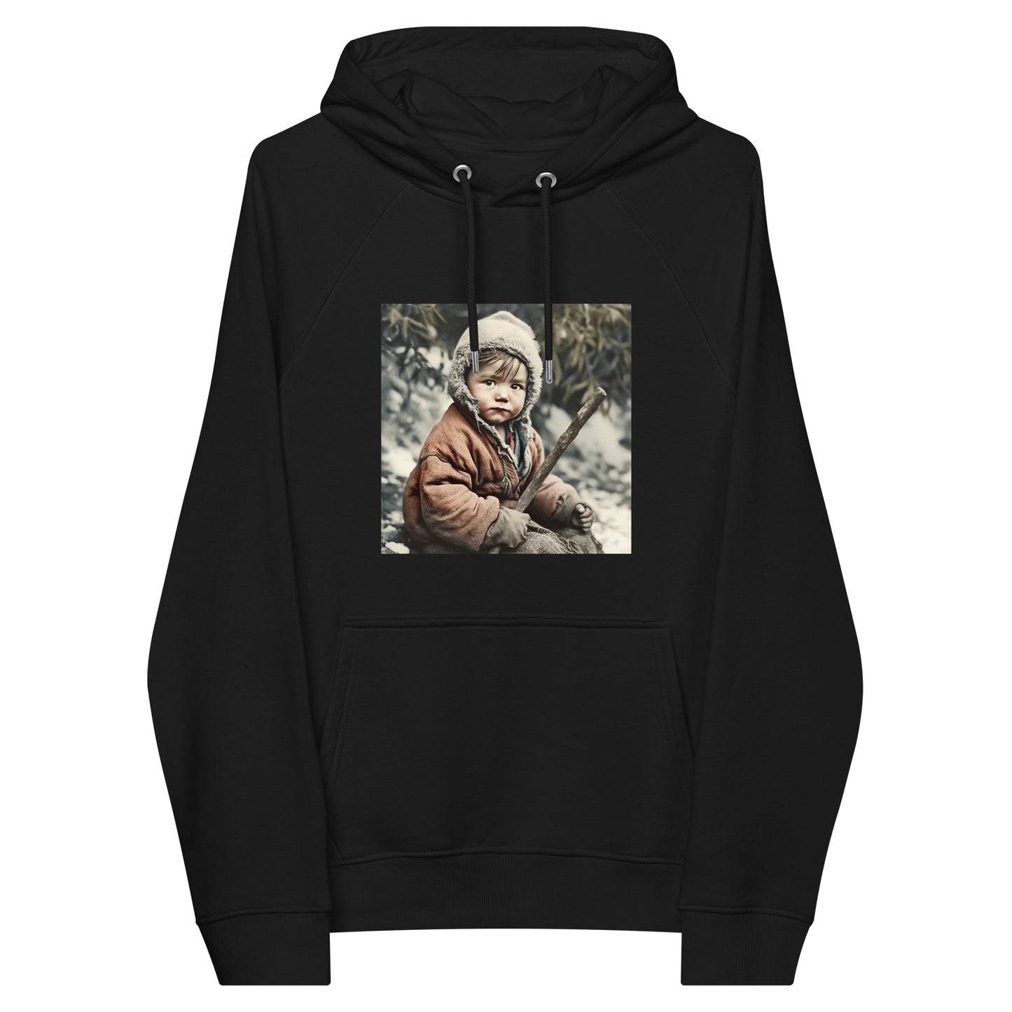 Hoodie Unisex / Organic Cotton / Portrait Ötzi Tisenjoch I