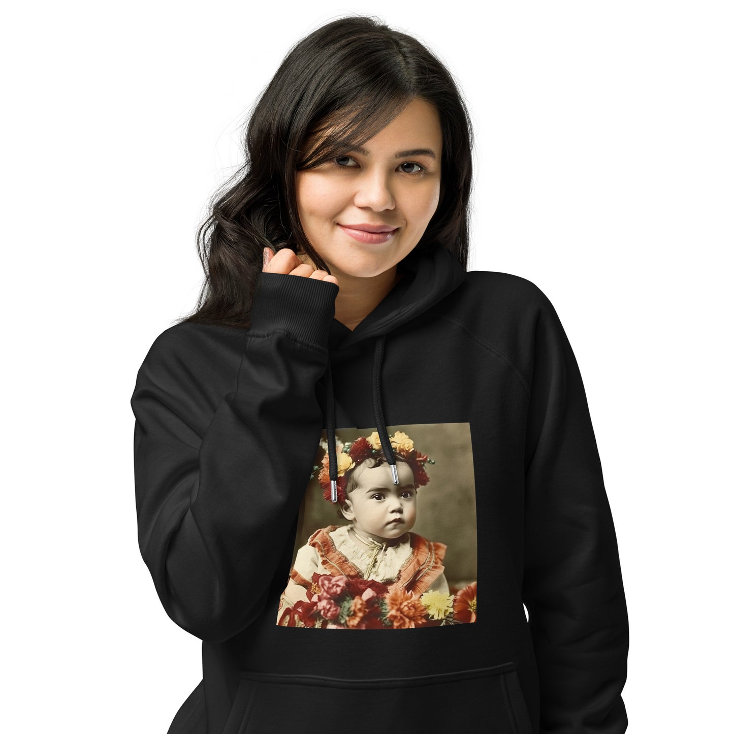 Hoodie Unisex / Organic Cotton / Portrait Magdalena Frida I