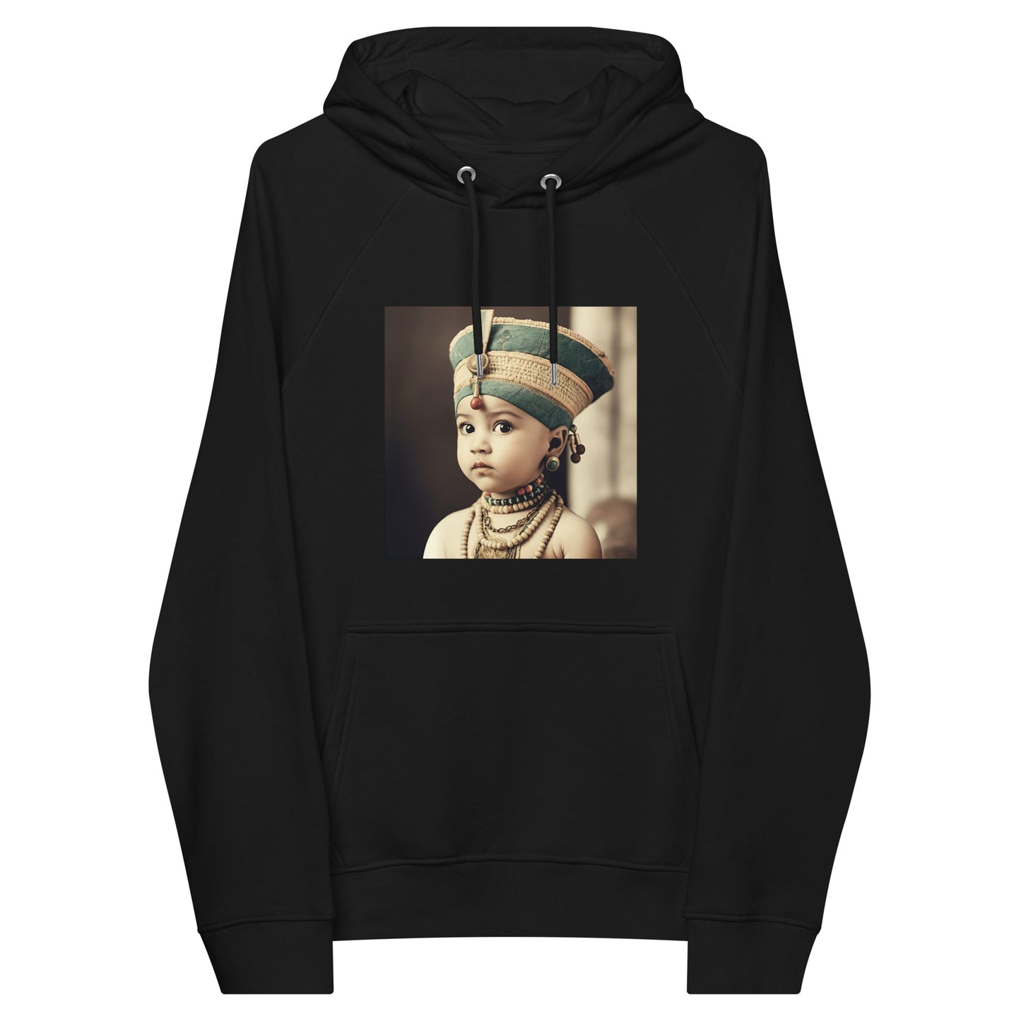 Hoodie Unisex / Organic Cotton / Portrait Nefertiti Neferneferuaten I