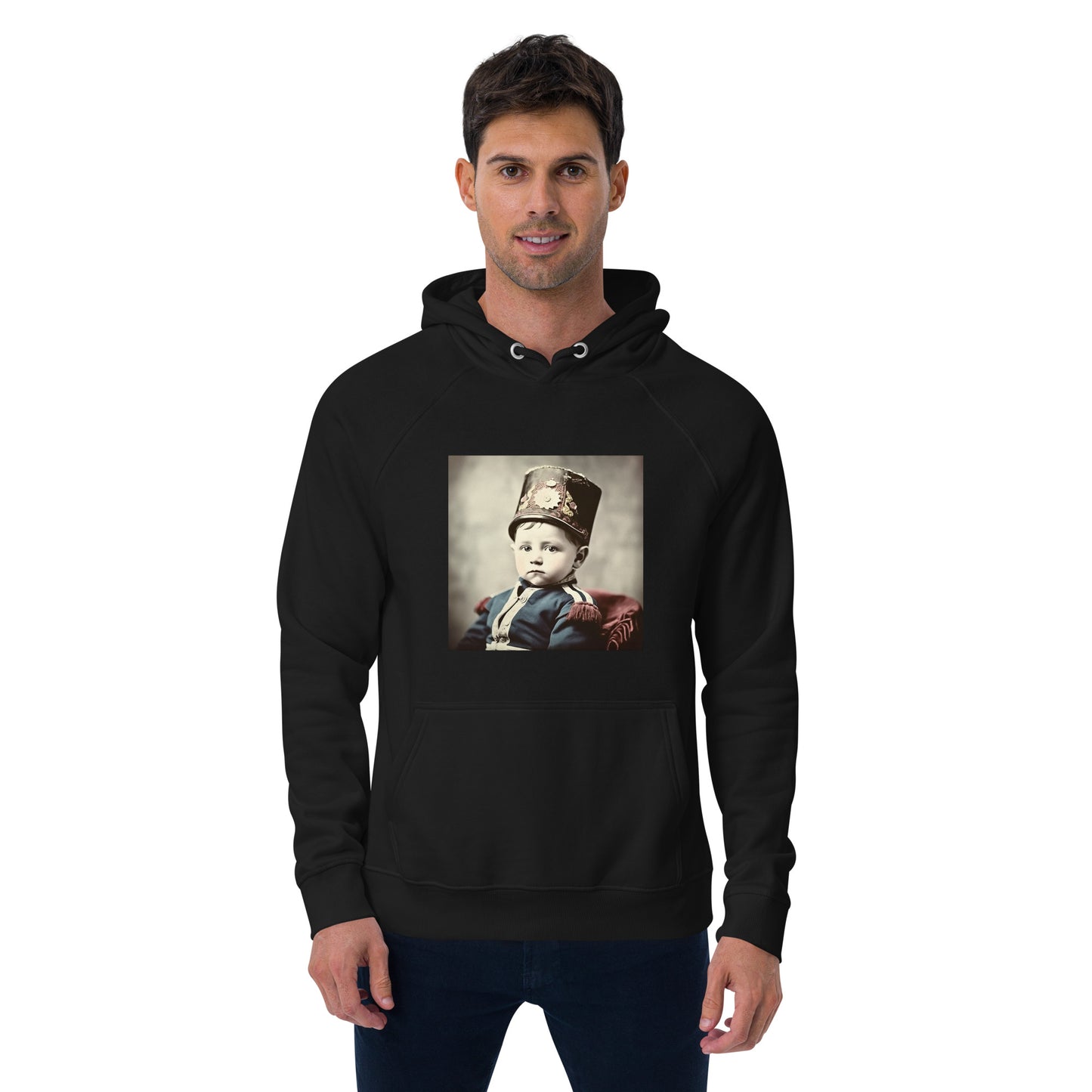 Hoodie Unisex / Organic Cotton / Portrait Napoleon Carlo III