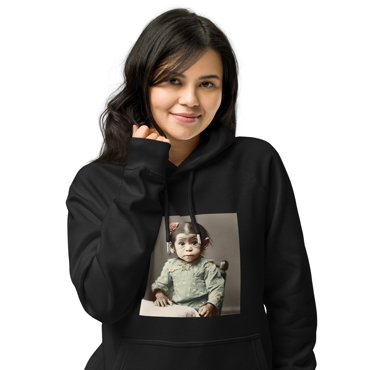 Hoodie Unisex / Organic Cotton / Portrait Lucy Dinkinesh I