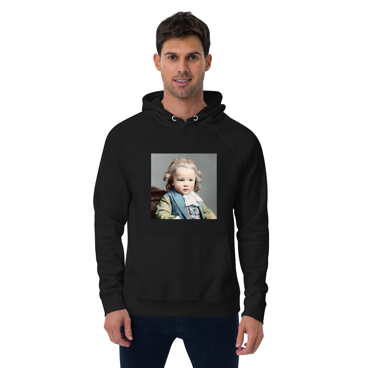 Hoodie Unisex / Organic Cotton / Portrait Johann Sebastian V