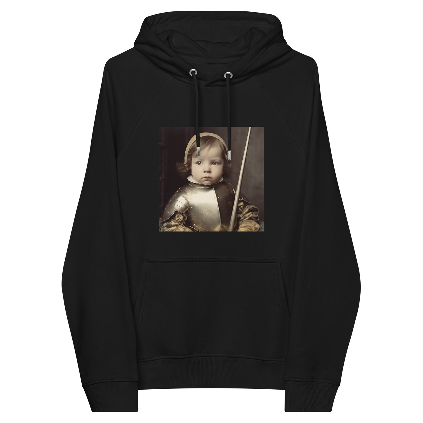 Hoodie Unisex / Organic Cotton / Portrait Jeanne 'Joan' Arc II