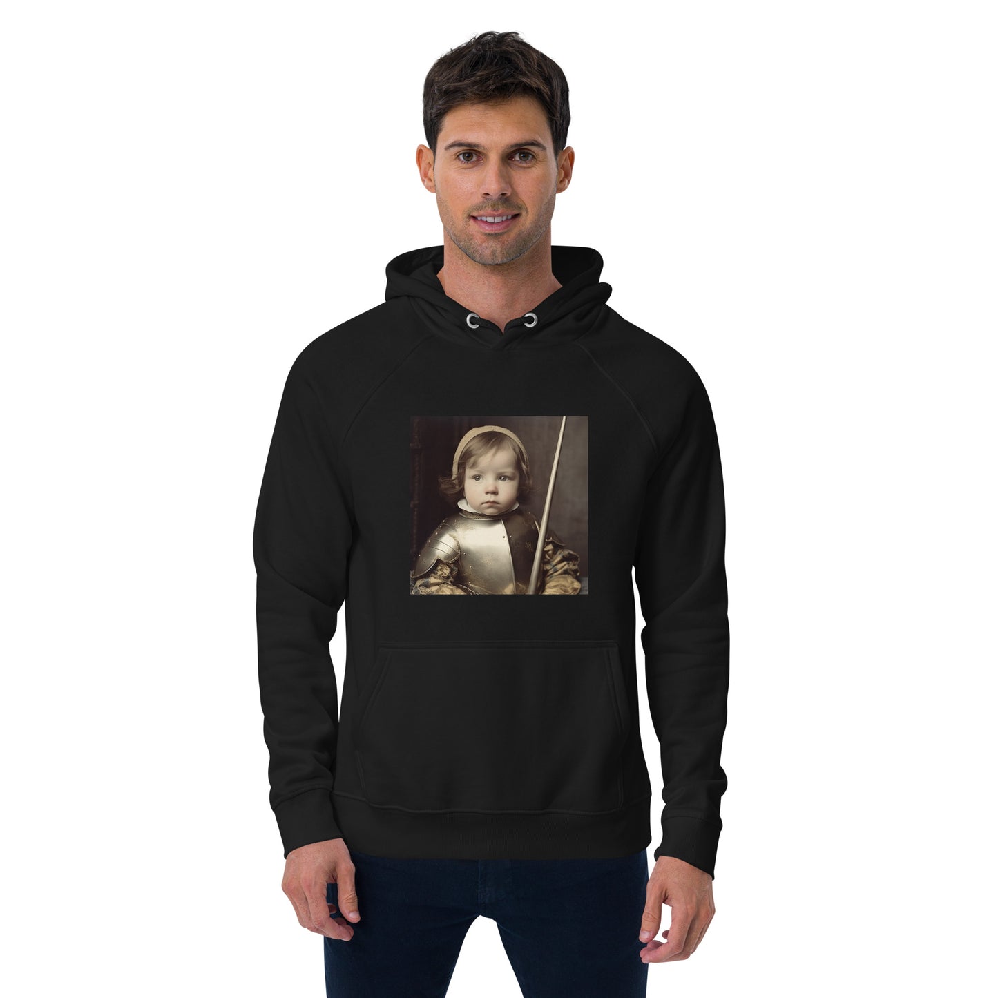 Hoodie Unisex / Organic Cotton / Portrait Jeanne 'Joan' Arc II