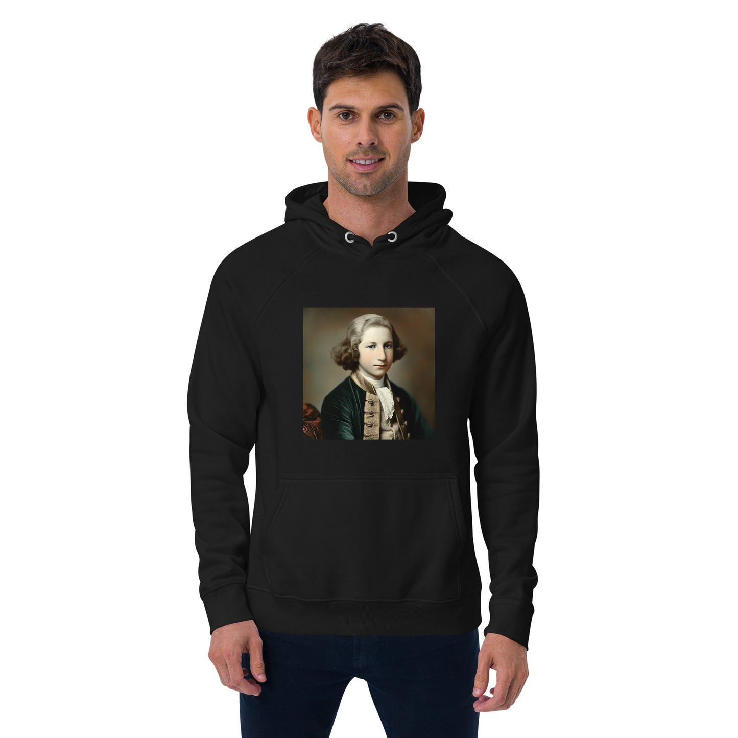 Hoodie Unisex / Organic Cotton / Portrait George Augustine I