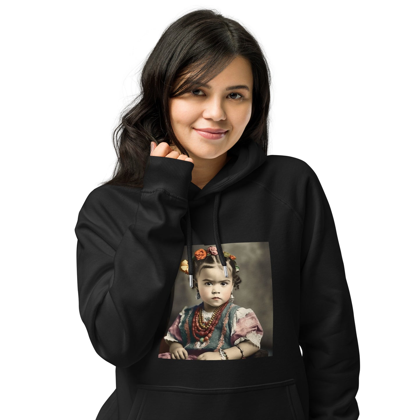 Hoodie Unisex / Organic Cotton / Portrait Magdalena Frida VIII