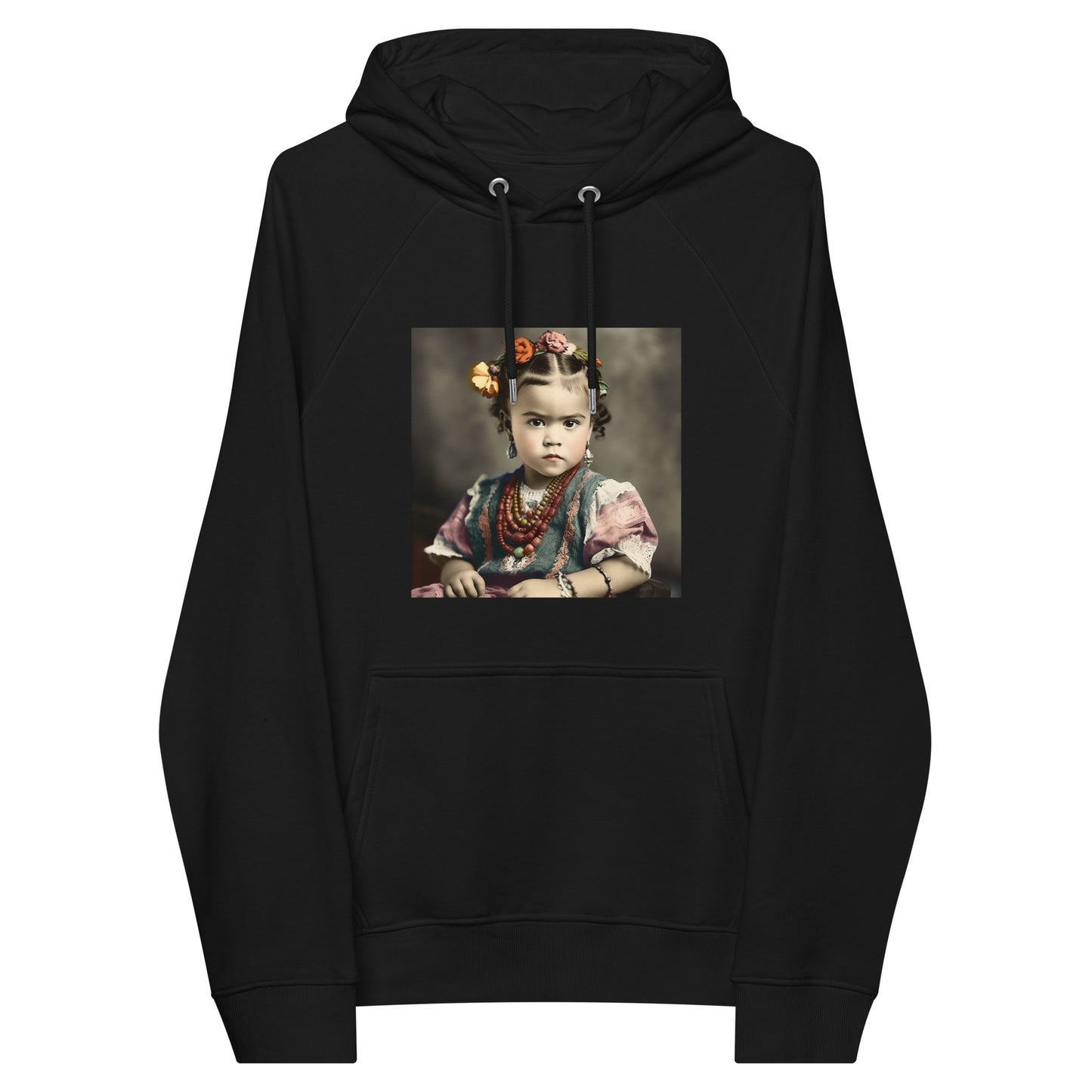 Hoodie Unisex / Organic Cotton / Portrait Magdalena Frida VIII