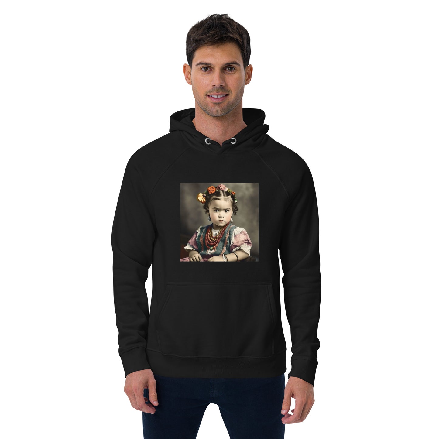 Hoodie Unisex / Organic Cotton / Portrait Magdalena Frida VIII