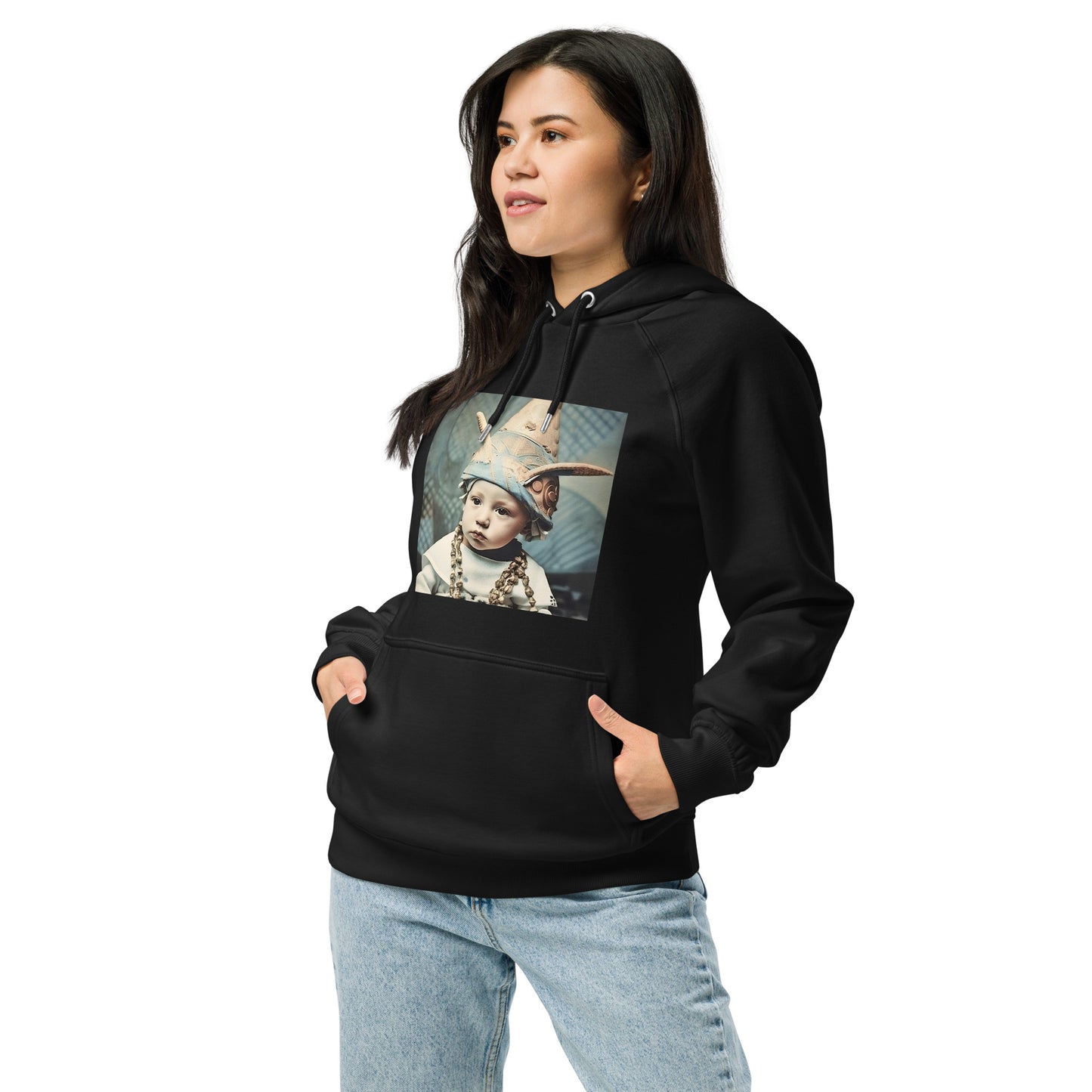 Hoodie Unisex / Organic Cotton / Portrait Akhenaten Amenhotep II