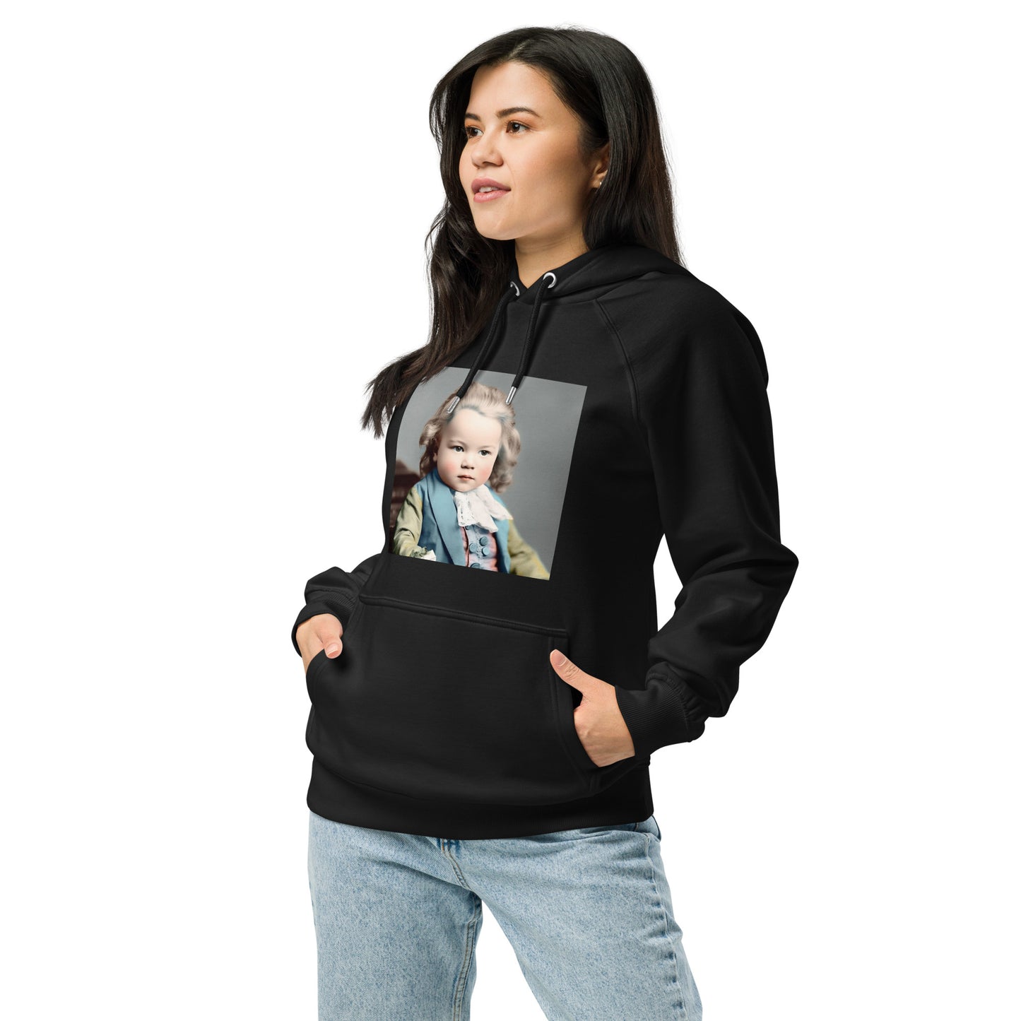 Hoodie Unisex / Organic Cotton / Portrait Johann Sebastian V