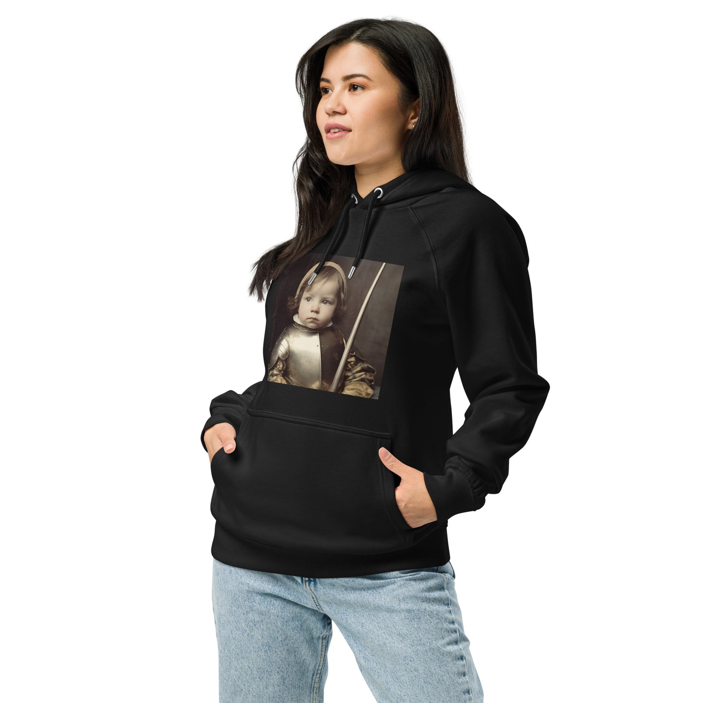 Hoodie Unisex / Organic Cotton / Portrait Jeanne 'Joan' Arc II