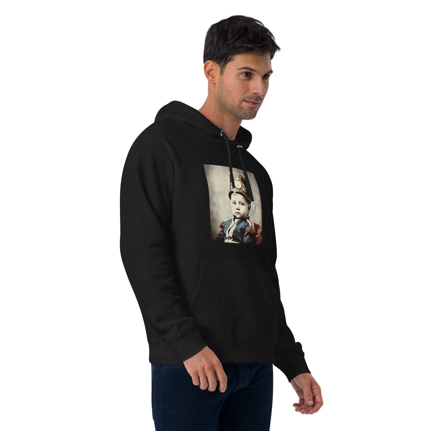 Hoodie Unisex / Organic Cotton / Portrait Napoleon Carlo III