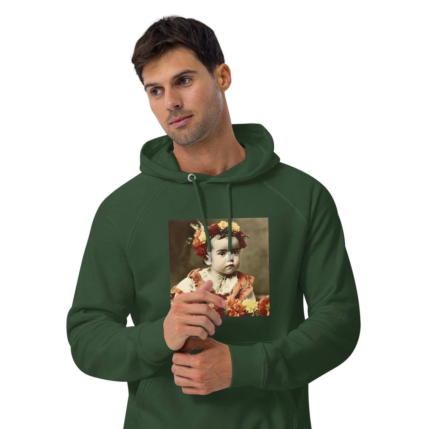 Hoodie Unisex / Organic Cotton / Portrait Magdalena Frida I