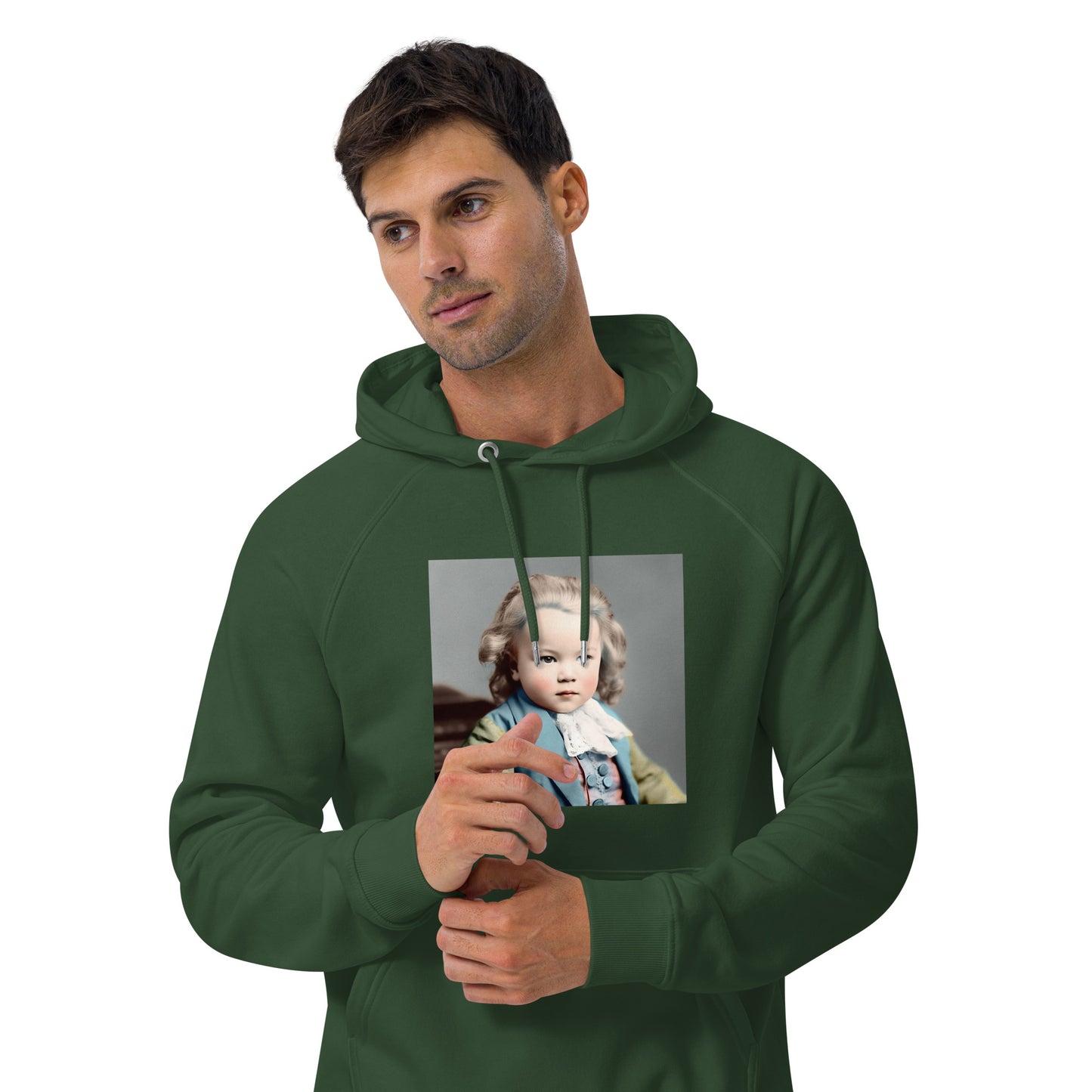 Hoodie Unisex / Organic Cotton / Portrait Johann Sebastian V