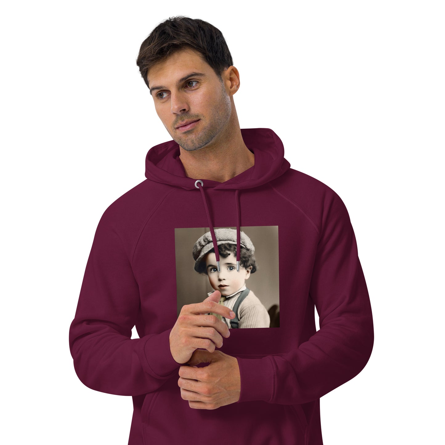 Hoodie Unisex / Organic Cotton / Portrait Charles 'Charlie' Spencer III