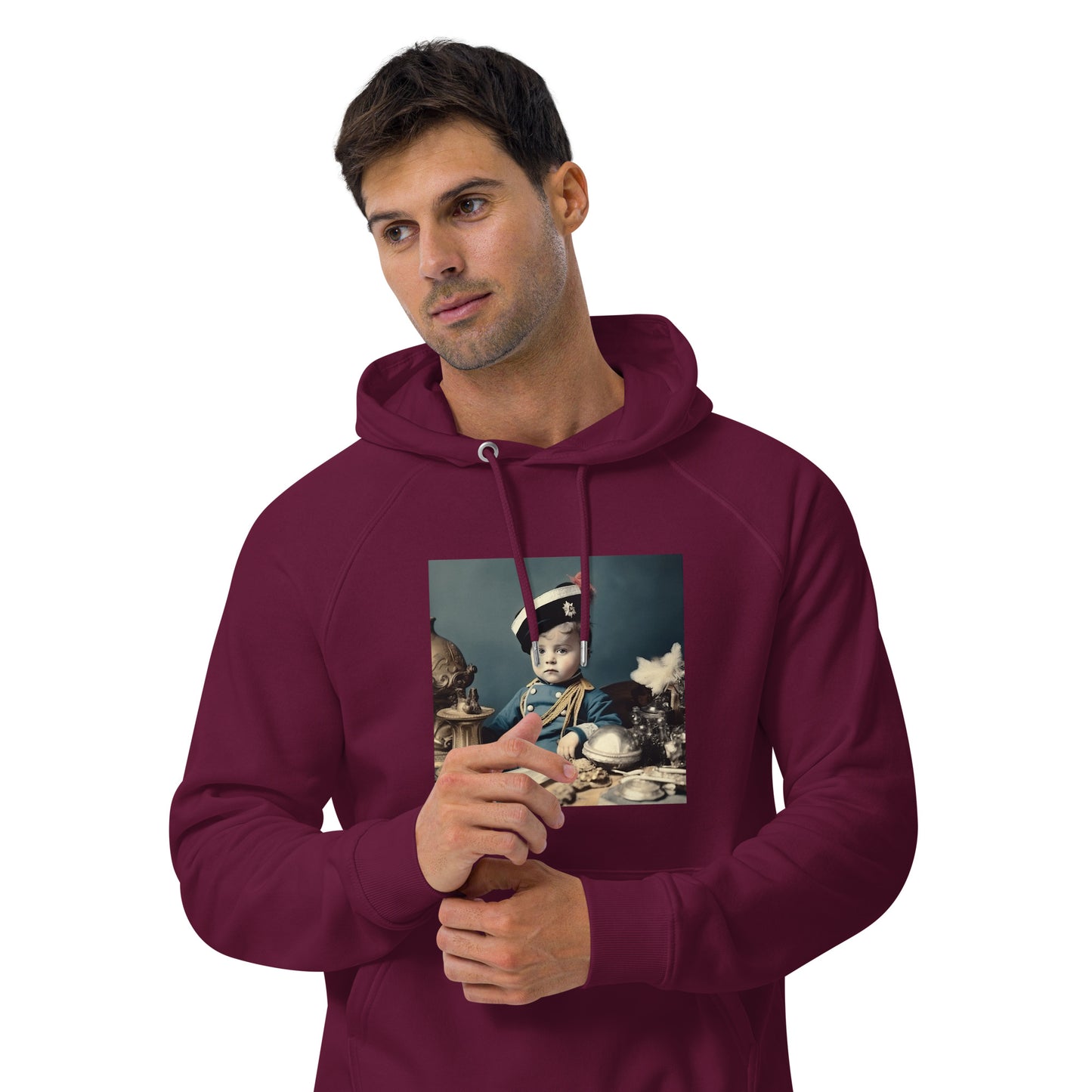 Hoodie Unisex / Organic Cotton / Portrait Napoleon Carlo VIII