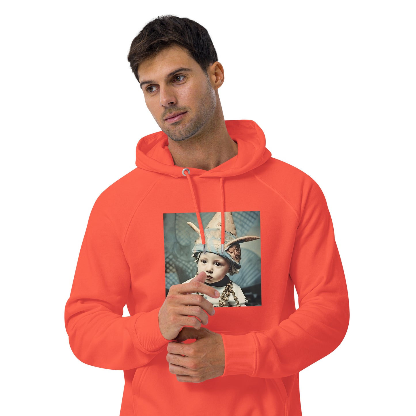 Hoodie Unisex / Organic Cotton / Portrait Akhenaten Amenhotep II