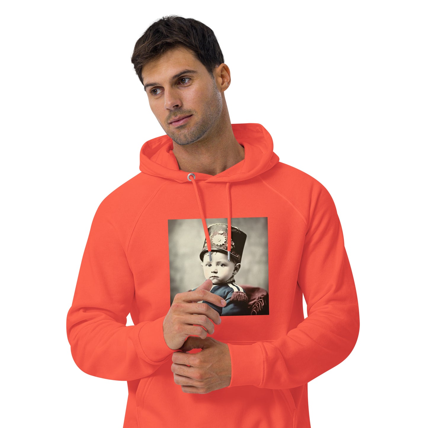 Hoodie Unisex / Organic Cotton / Portrait Napoleon Carlo III