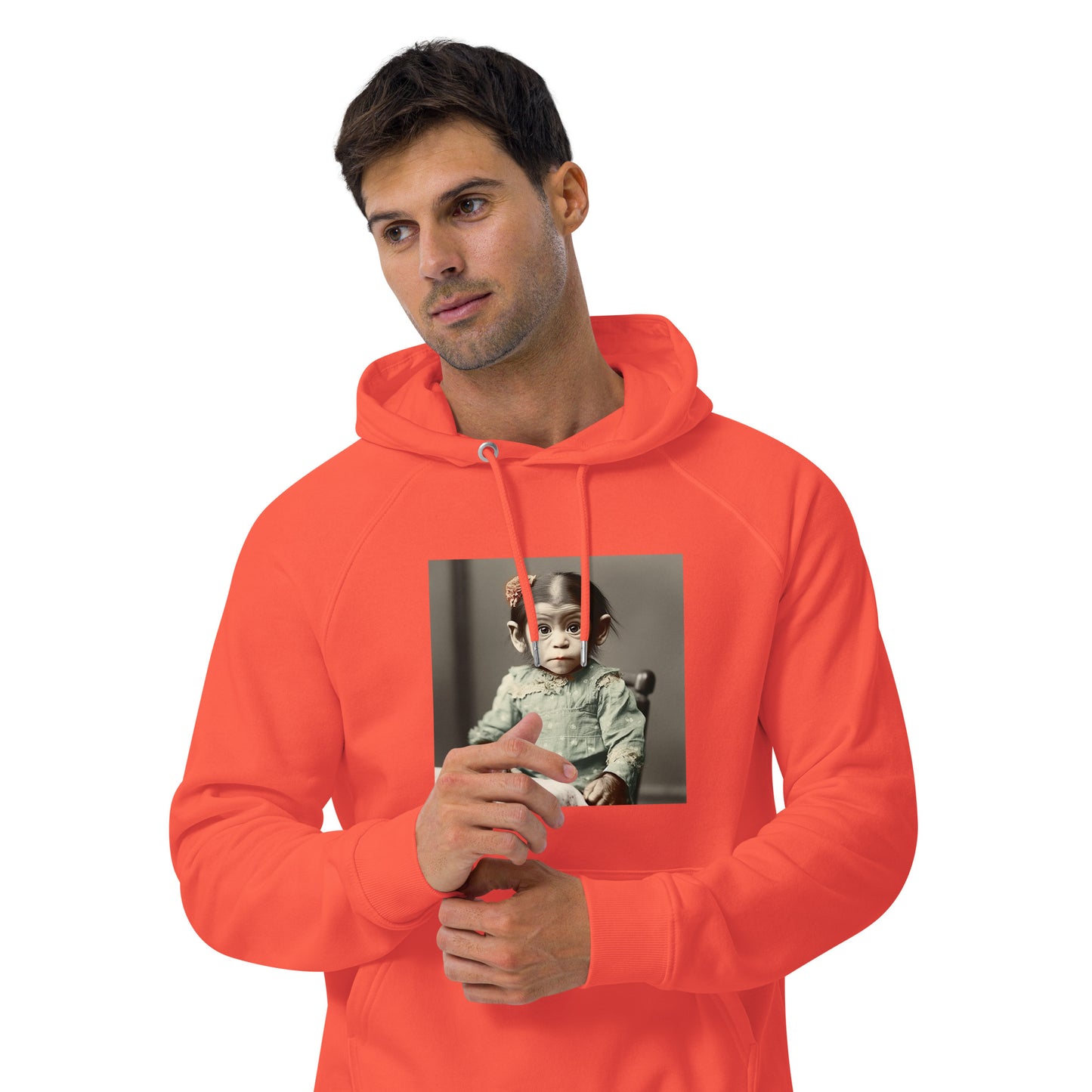 Hoodie Unisex / Organic Cotton / Portrait Lucy Dinkinesh I