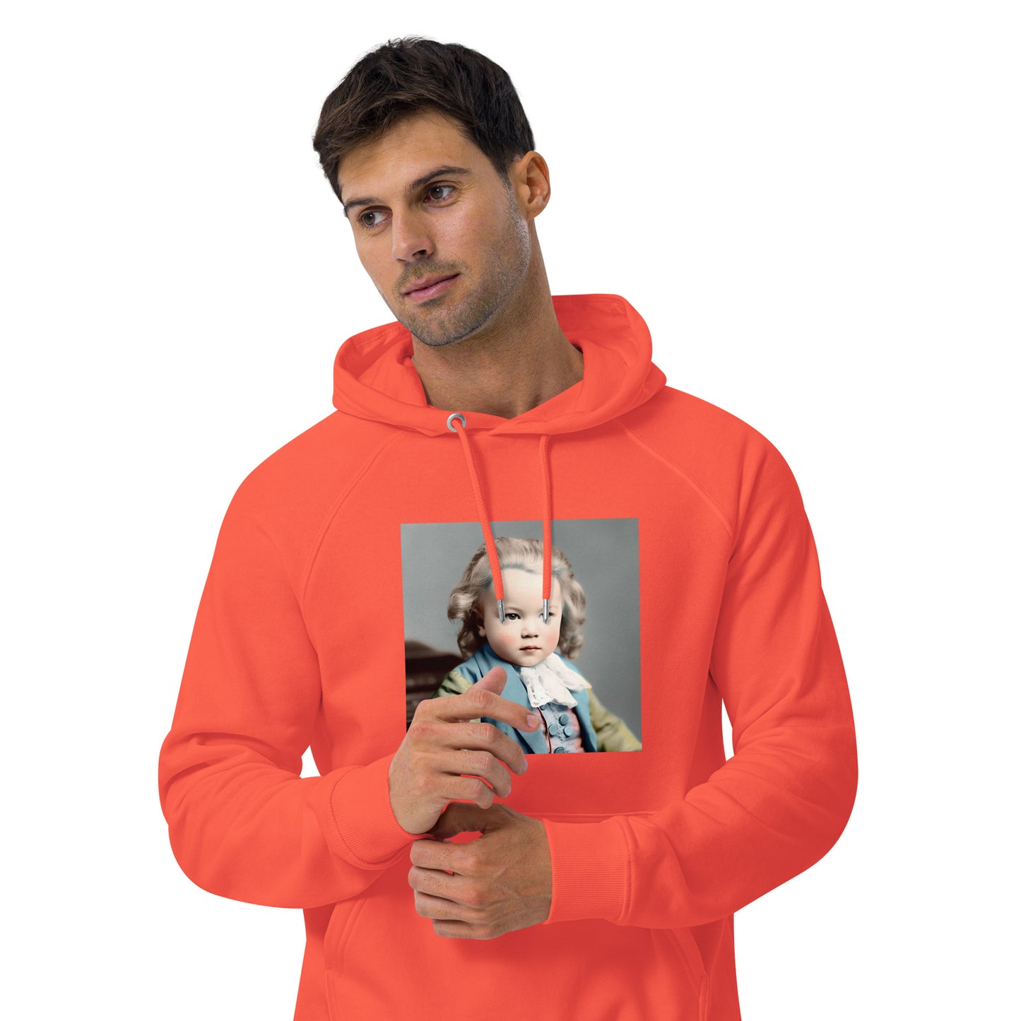 Hoodie Unisex / Organic Cotton / Portrait Johann Sebastian V