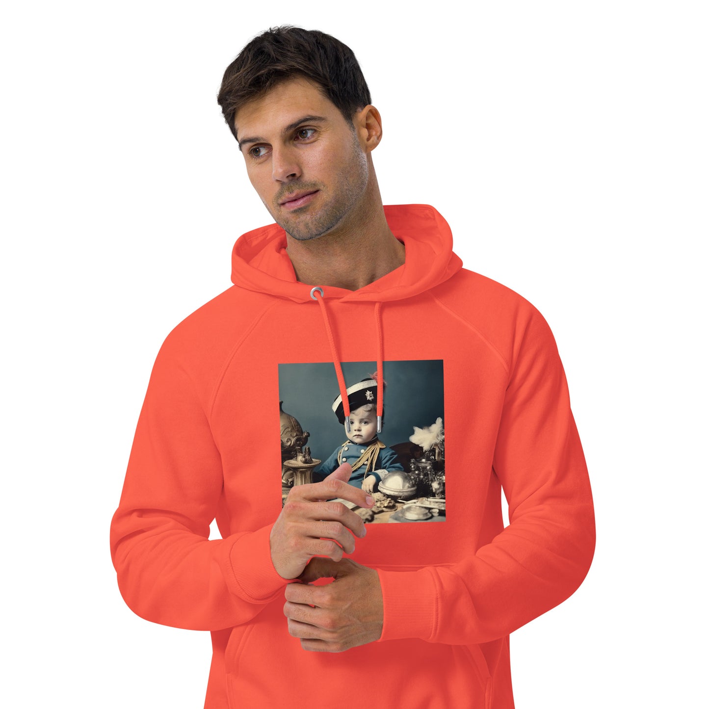 Hoodie Unisex / Organic Cotton / Portrait Napoleon Carlo VIII