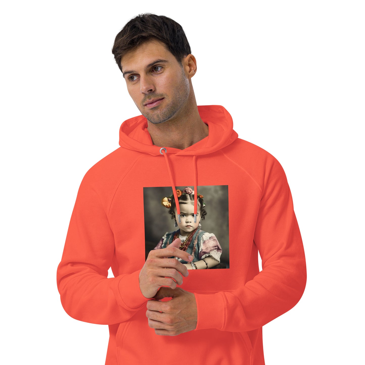 Hoodie Unisex / Organic Cotton / Portrait Magdalena Frida VIII