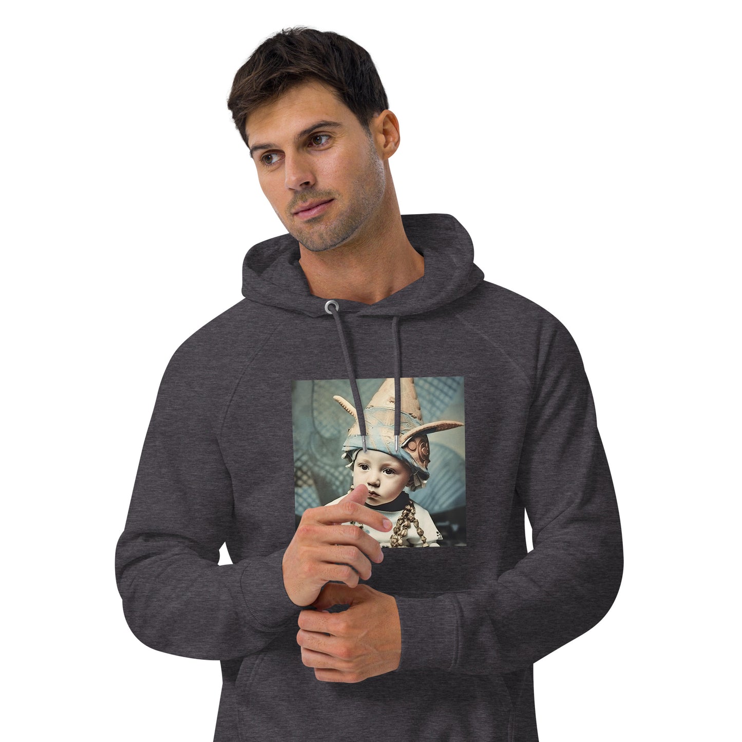 Hoodie Unisex / Organic Cotton / Portrait Akhenaten Amenhotep II