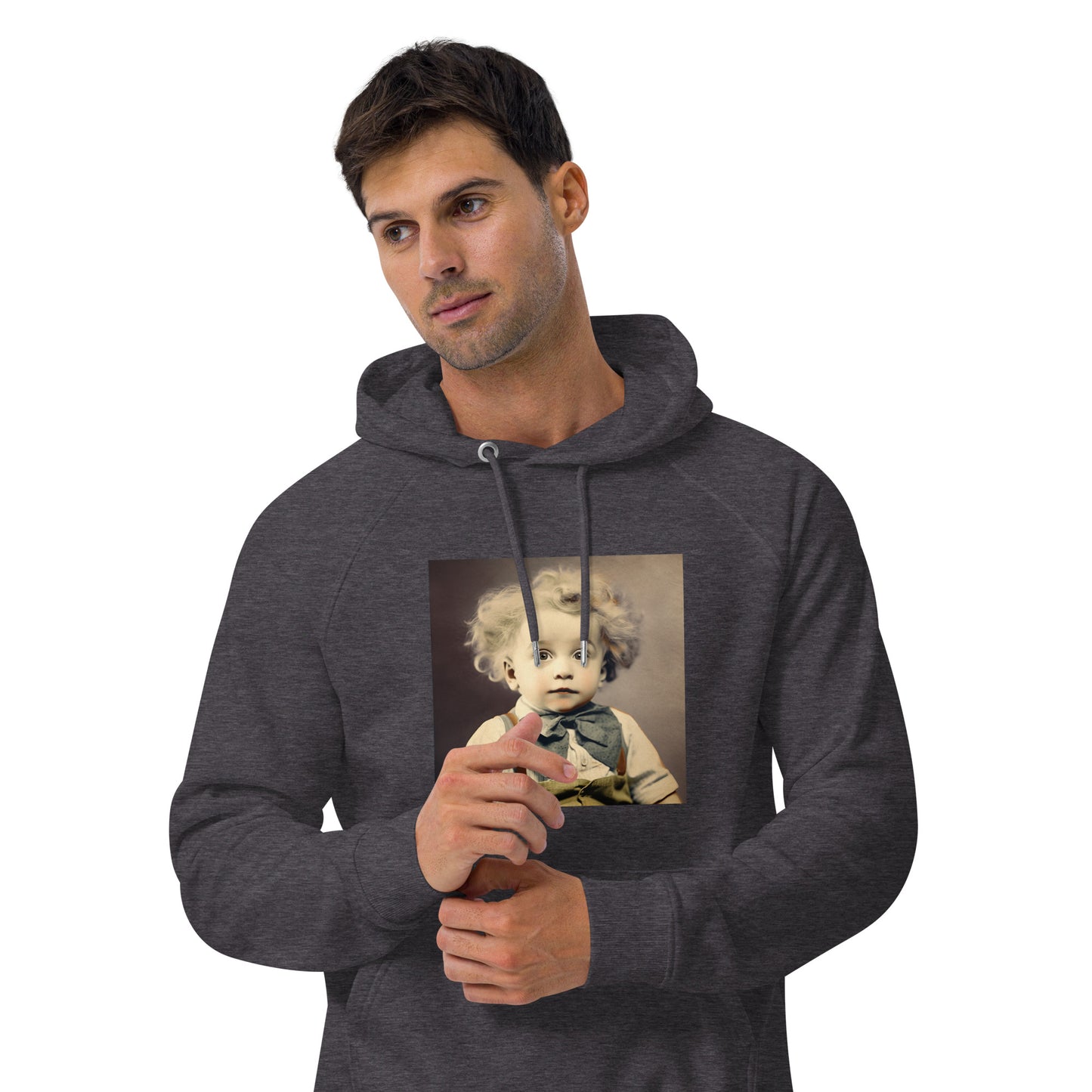 Hoodie Unisex / Organic Cotton / Portrait Albert Hermann II