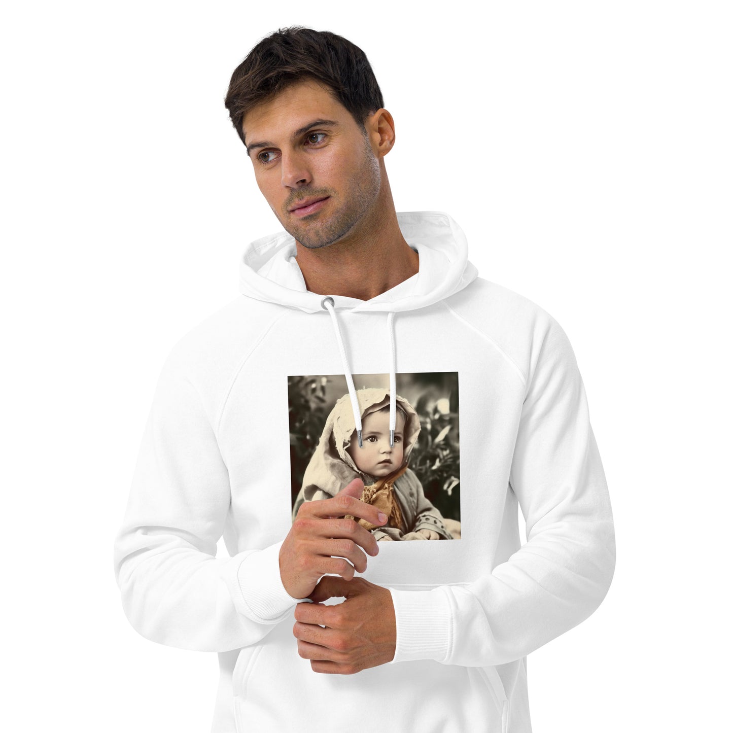 Hoodie Unisex / Organic Cotton / Portrait Jesus Nazareth I