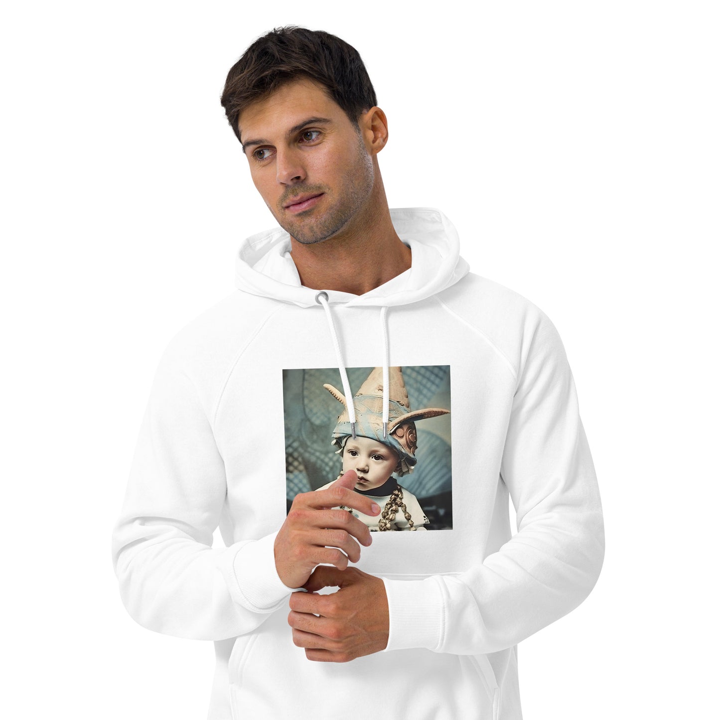 Hoodie Unisex / Organic Cotton / Portrait Akhenaten Amenhotep II