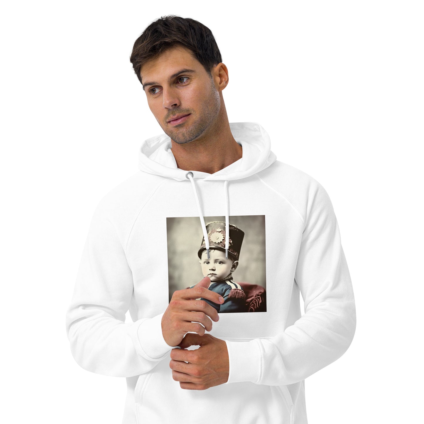 Hoodie Unisex / Organic Cotton / Portrait Napoleon Carlo III