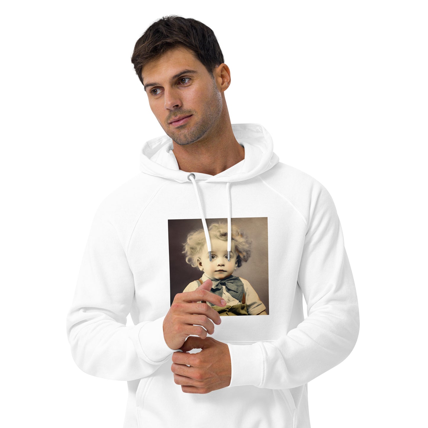 Hoodie Unisex / Organic Cotton / Portrait Albert Hermann II