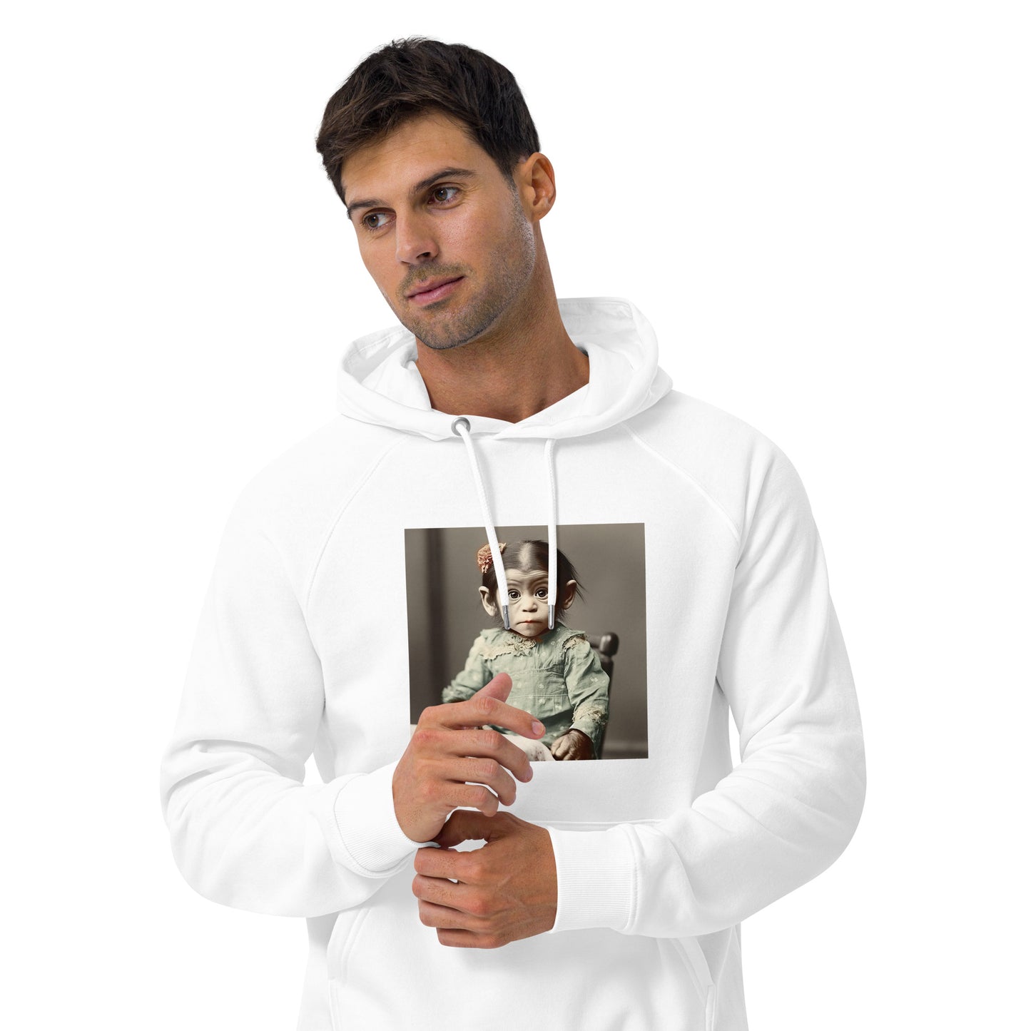 Hoodie Unisex / Organic Cotton / Portrait Lucy Dinkinesh I