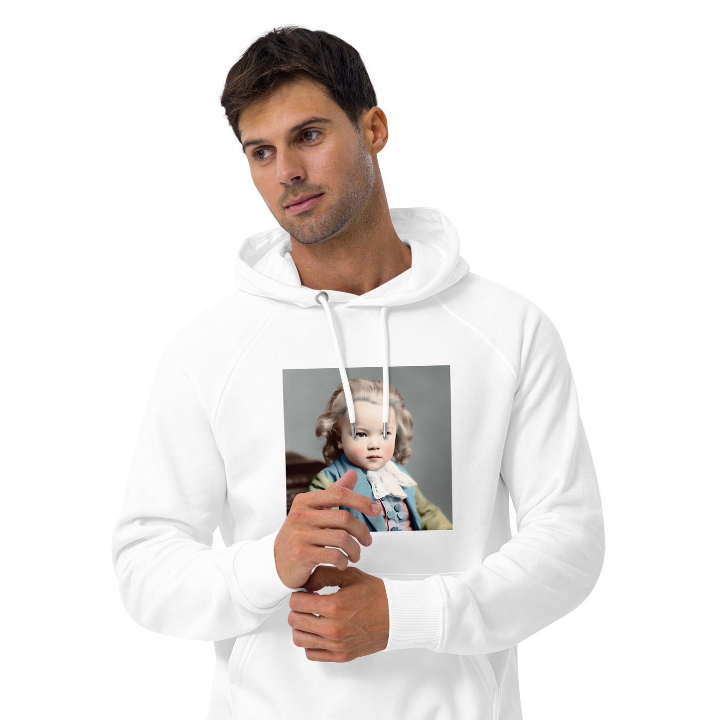 Hoodie Unisex / Organic Cotton / Portrait Johann Sebastian V